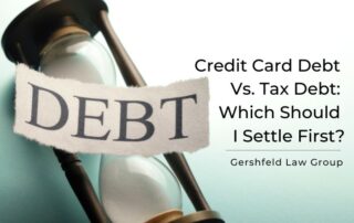 credit card debt tax debt