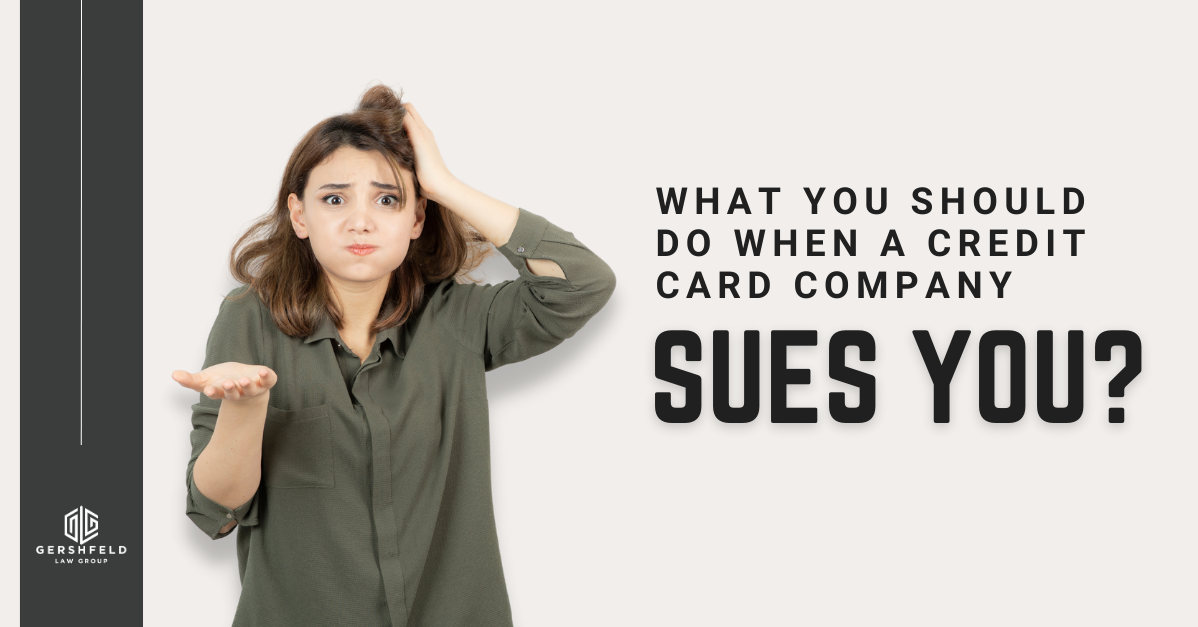 When A Credit Card Company Sues You