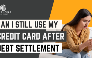 can i still use my credit card after debt settlement