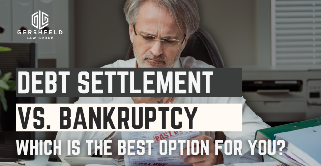 is debt settlement better than bankruptcy