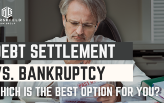 is debt settlement better than bankruptcy