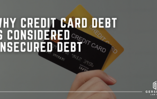 why credit card debts are called unsecured debt