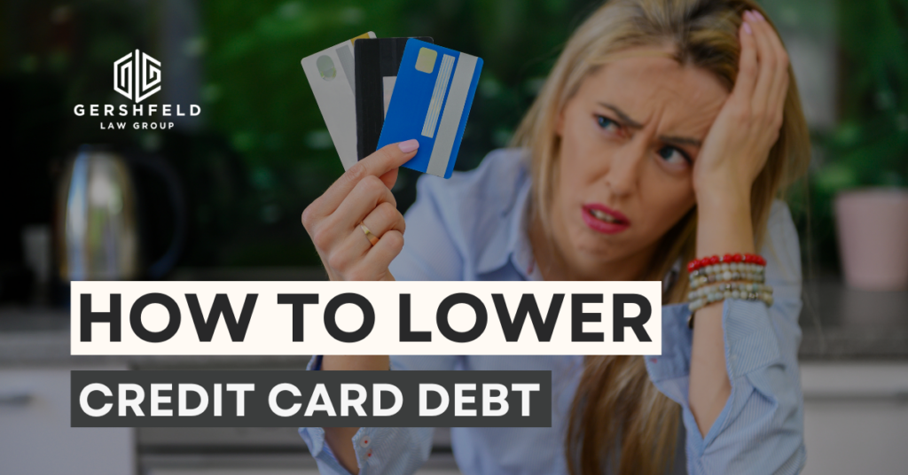 how to lower credit card debt